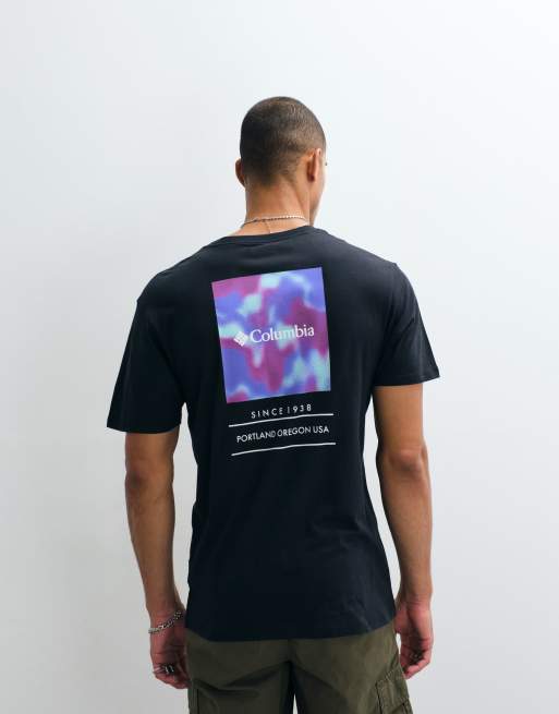 Columbia – Barton Springs III – T-Shirt in Schwarz mit Grafikprint, 5 von 5