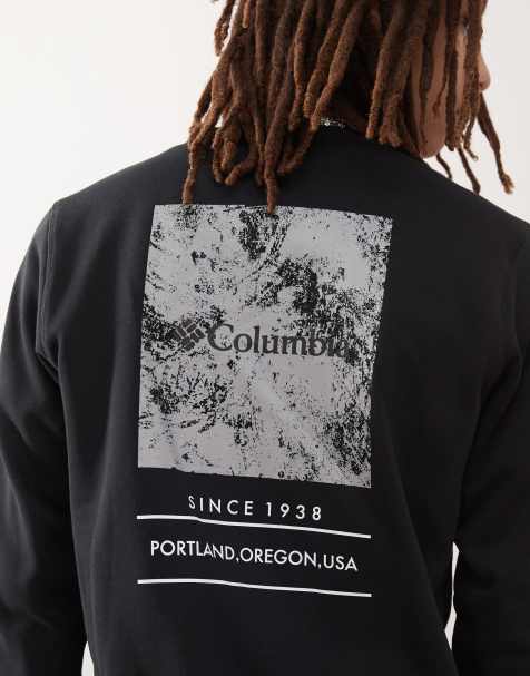 Columbia – Barton Springs – Svart sweatshirt med rund halsringning - view 1