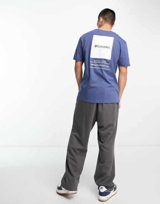 Columbia - Barton Springs - T-shirt blu navy - In esclusiva per ASOS 