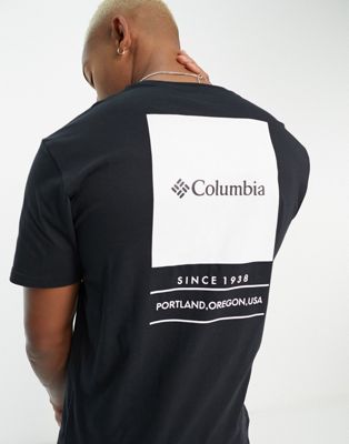 Columbia Barton Springs t-shirt in black Exclusive at ASOS
