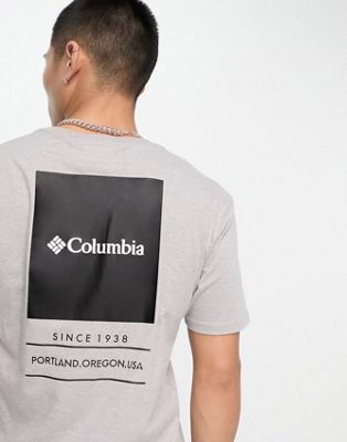 Columbia Barton Springs t-shirt in grey Exclusive at ASOS