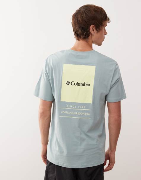 Columbia - Barton Springs - T-shirt met grafische print in blauw - view 1
