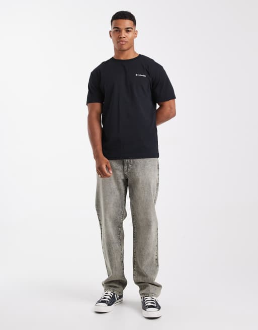 Columbia basic logo t-shirt in black, 2 of 5