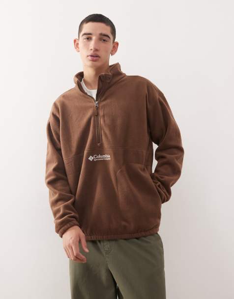 Columbia Bent Bough 1/2 zip fleece in brown - view 1