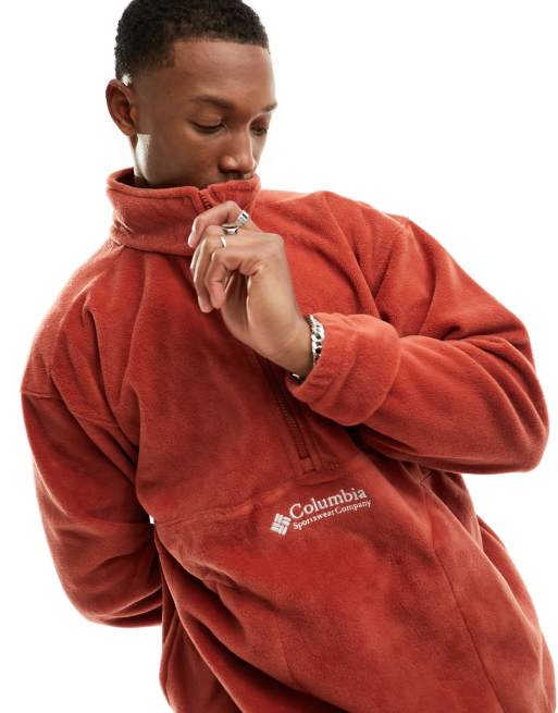 Columbia Bent Bough 1 2 zip fleece in red