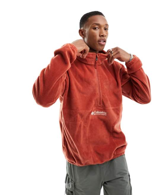 Columbia fleece red best sale