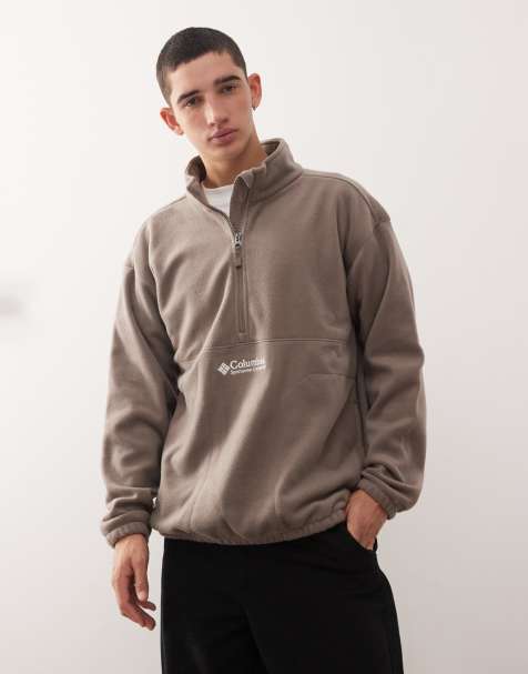 Columbia Bent Bough 1/2 zip fleece in taupe - view 1