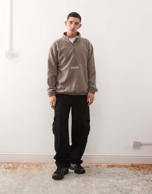 Columbia – Bent Bough – Brungrå fleece med 1/2-lång dragkedja, 3 av 5