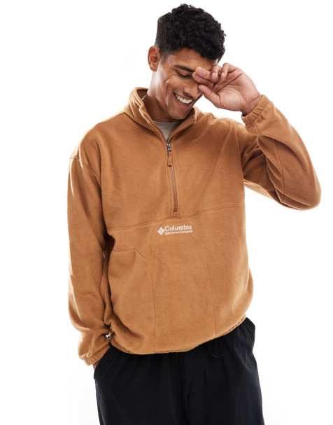 Columbia - Bent Bough - Fleece met 1/2 rits in camel bruin - view 1