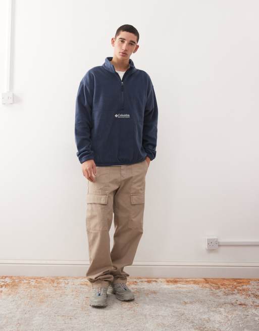 Columbia - Bent Bough - Fleece met 1/2 rits in marineblauw, 3 van 5