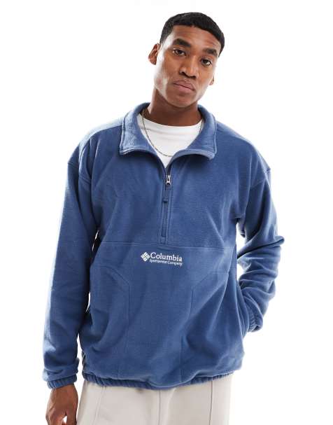 Columbia – Bent Bough – Fleece-Sweatshirt in Blau mit kurzem Reißverschluss - view 1