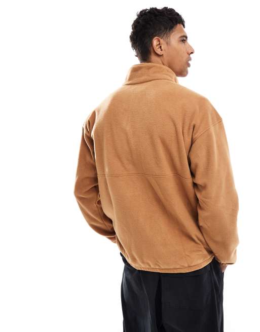 Columbia – Bent Bough – Fleece-Sweatshirt in Kamelbraun mit kurzem Reißverschluss, 4 von 4