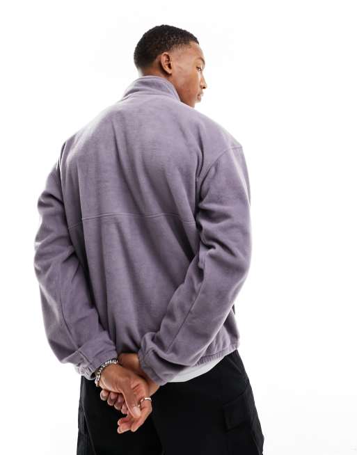 Columbia – Bent Bough – Fleece-Sweatshirt in Lila mit halbem Reißverschluss, 3 von 4