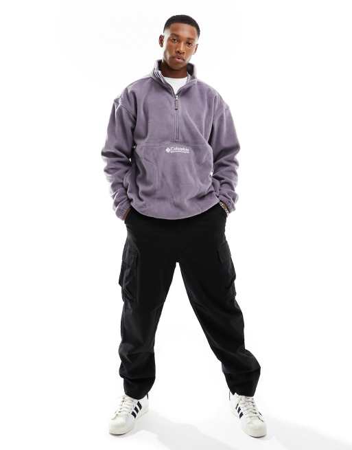 Columbia – Bent Bough – Fleece-Sweatshirt in Lila mit halbem Reißverschluss, 4 von 4