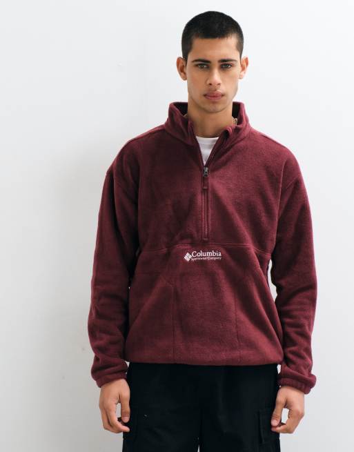 Columbia Bent Bough half zip fleece in burgundy, 2 of 5