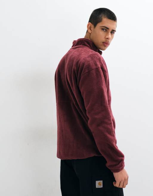 Columbia Bent Bough half zip fleece in burgundy, 5 of 5