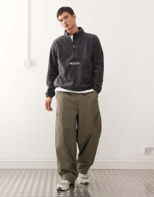 Columbia - Bent Bough - Pile nero con zip corta, 2 di 5