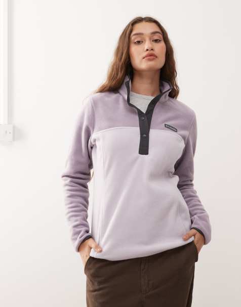 Columbia Benton Springs 1/2 snap pull over fleece in lilac - view 1