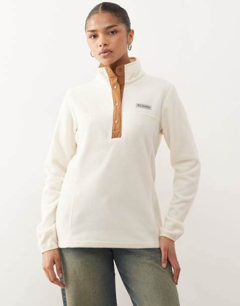 Columbia Benton Springs 1/2 snap pull over II fleece in beige - view 1