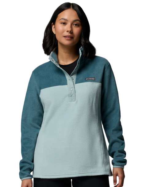 Columbia Benton springs 1/2 snap pull over ii fleece in blue - view 1