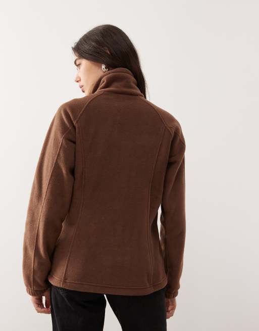 Columbia - Benton Springs - Brun fleece med gennemgående lynlås, 4 af 4