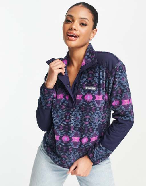 Columbia - Benton Springs - Cropped fleece met aztekenprint in multi