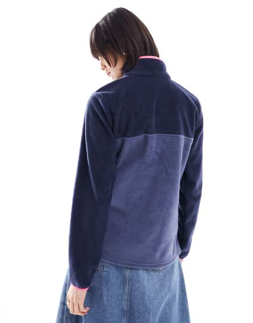 Columbia - Benton Springs - Felpa con abbottonatura corta blu navy, 3 di 4