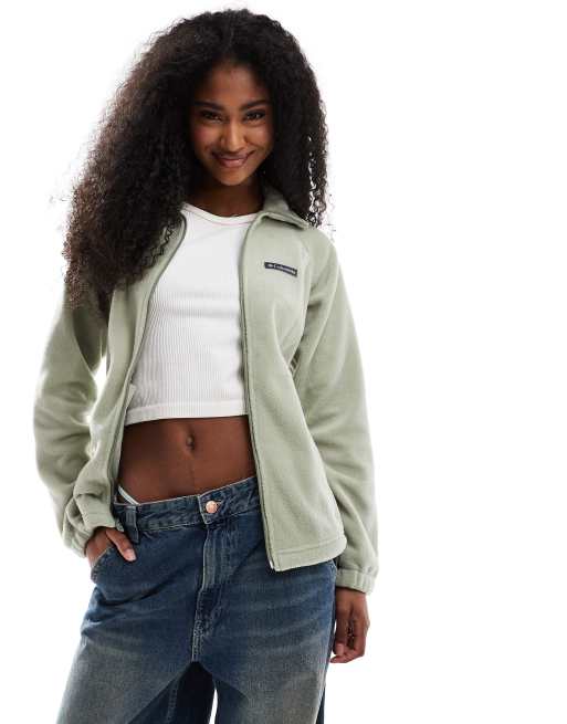 Columbia - Benton Springs - Fleece met ritssluiting in groen, 2 van 4