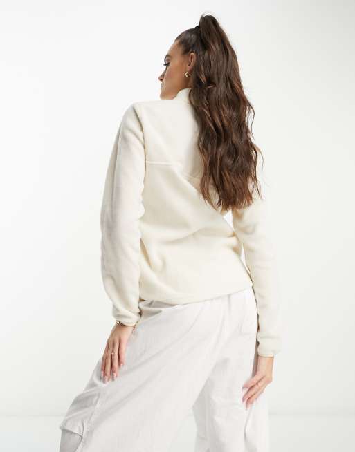 Columbia – Benton Springs – Fleece-Pullover in Kreide mit kurzer 1/2-Druckknopfleiste, 2 von 4