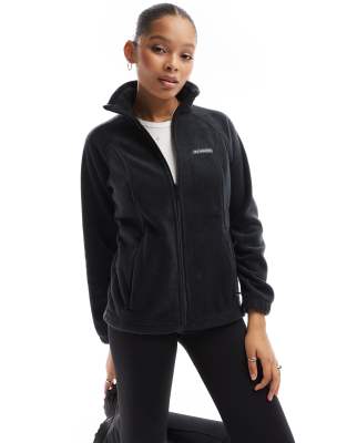 benton springs full zip fleece in black