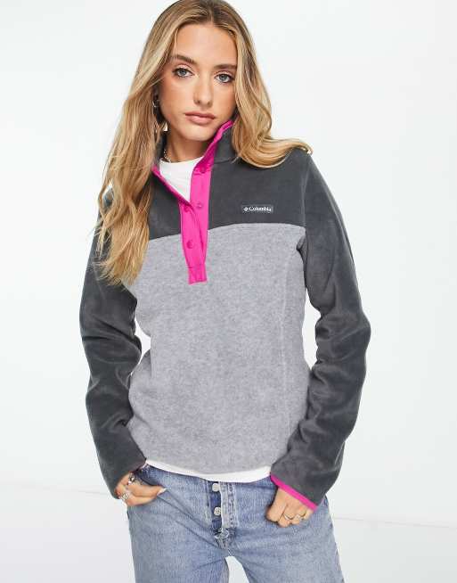 Lands End Tall Heritage Fleece Snap Neck Pullover 