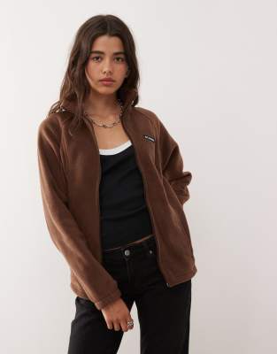 Columbia - Benton Springs - Jacke aus Fleece in Braun mit Reißverschluss