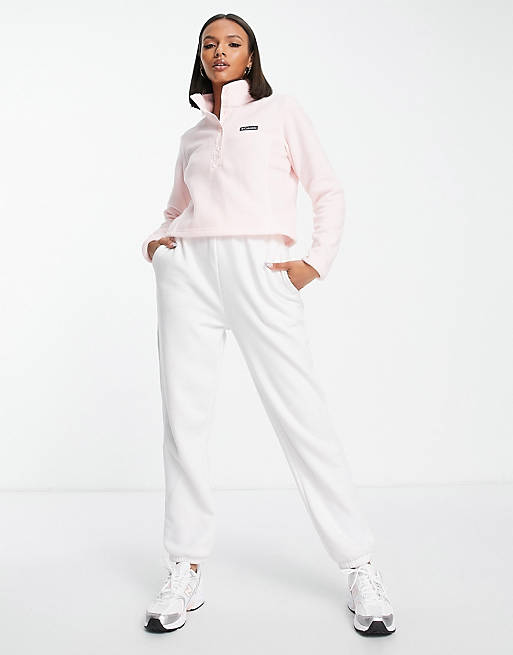 kurz geschnittenes fleece-oberteil in Pink benton springs Damen Bekleidung Pullover und Strickwaren Sweatjacken Columbia 