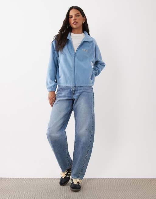 Columbia Benton Springs relaxed con zip intera blu, 2 di 4