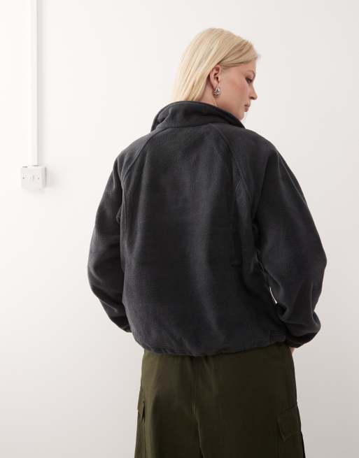 Columbia Benton Springs relaxed full zip fleece in black, 3 of 4