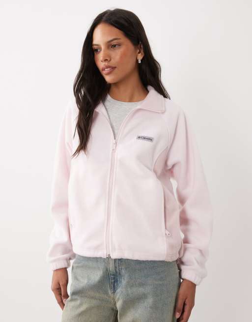 Columbia Benton Springs relaxed full zip in pink, 3 of 4