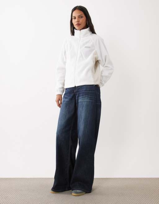 Columbia Benton Springs relaxed full zip in white, 2 of 4