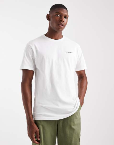 Columbia basic logo t-shirt in white
