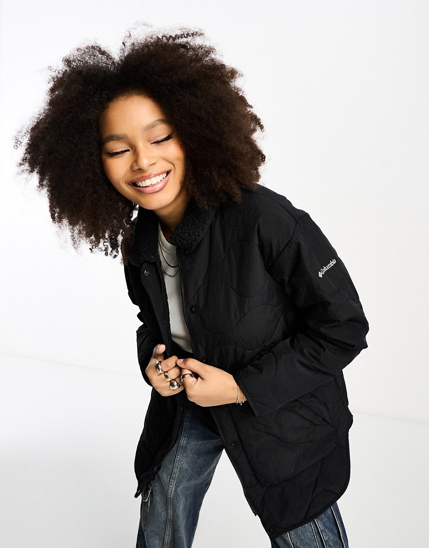 Columbia Birchwood onion quilted coat in black