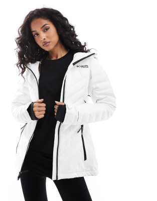 Columbia Bird Mountain III insulated ski jacket in white