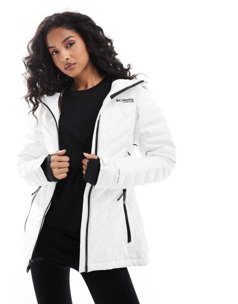 Columbia Bird Mountain III insulated ski jacket in white - view 1