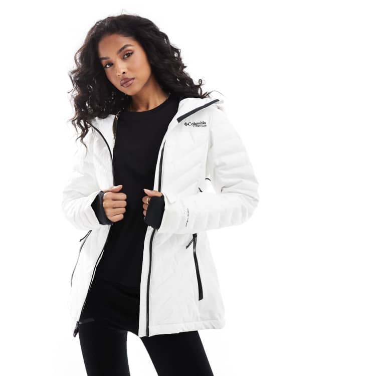 Columbia Bird Mountain III Veste de ski isolante Blanc ASOS