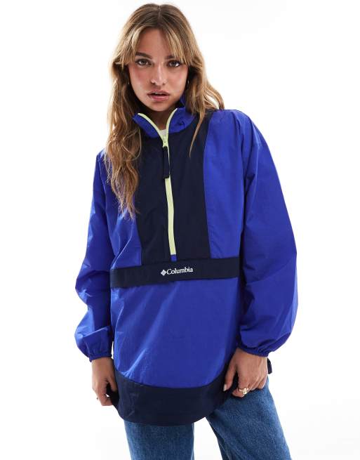 Columbia Boundless Adventure anorak in clematis blue and