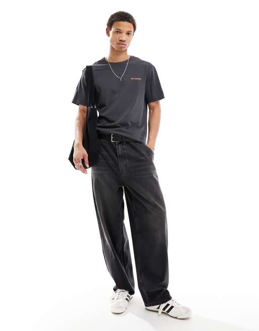 Columbia Brice Creek mountain back print t-shirt in black Exclusive at ASOS, 4 of 4