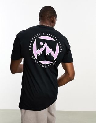 Columbia Brice Creek t-shirt in black Exclusive to ASOS