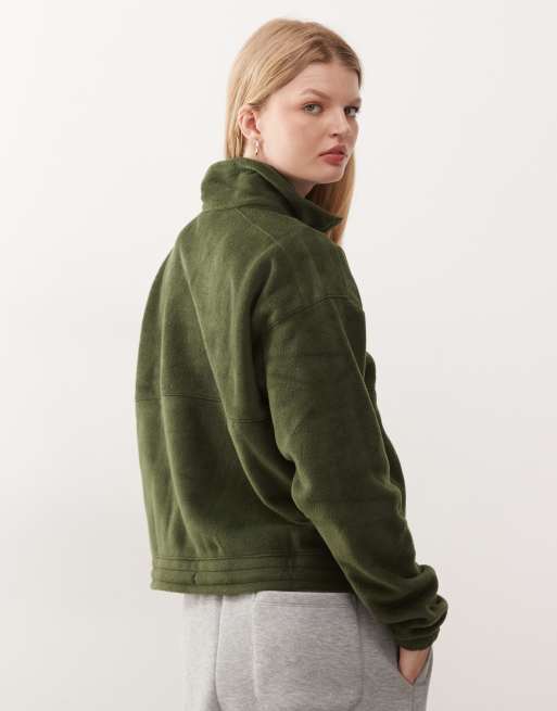 Columbia - Brushy Bay - Fleece met halve rits in kaki, 4 van 4