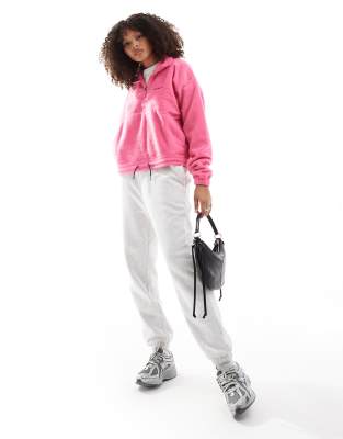 Columbia - Brushy Bay - Fleece-Sweatshirt in Pink mit halbem Reißverschluss-Rosa