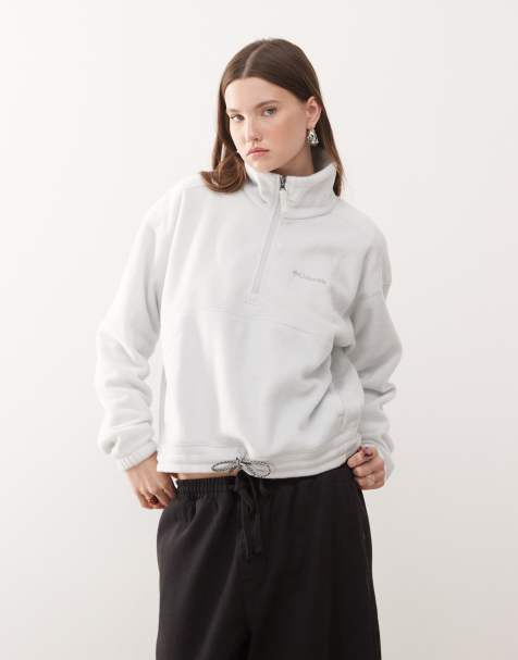 Columbia Brushy Bay half zip fleece in icy grey - view 1