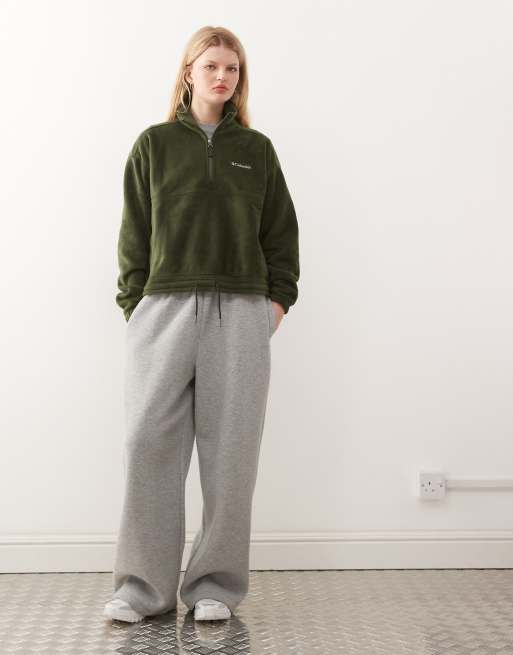 Columbia - Brushy Bay - Kakigrøn fleece med halv lynlås, 2 af 4