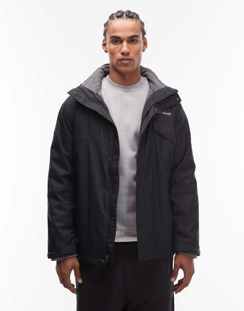 Columbia Bugaboo III fleece interchange jacket in black - view 1